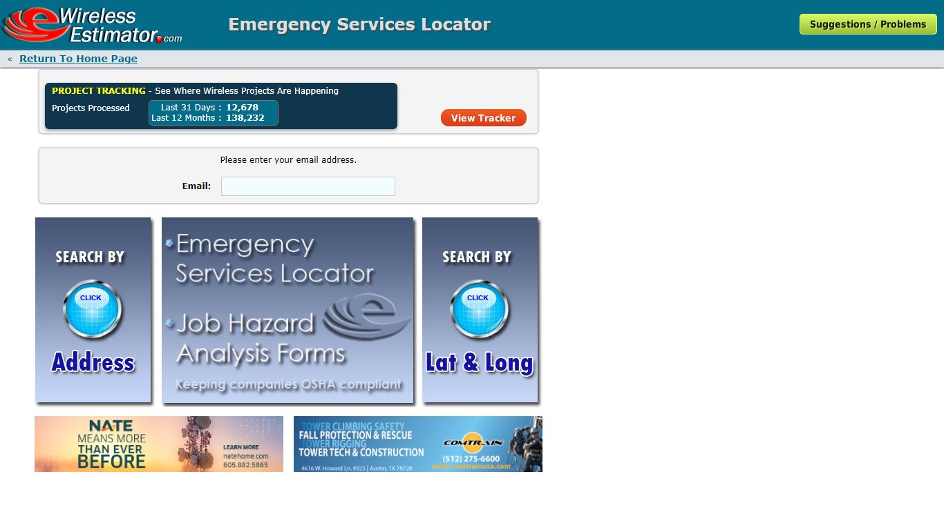 Emergency Services Locator || JHA and Safety Forms Library
